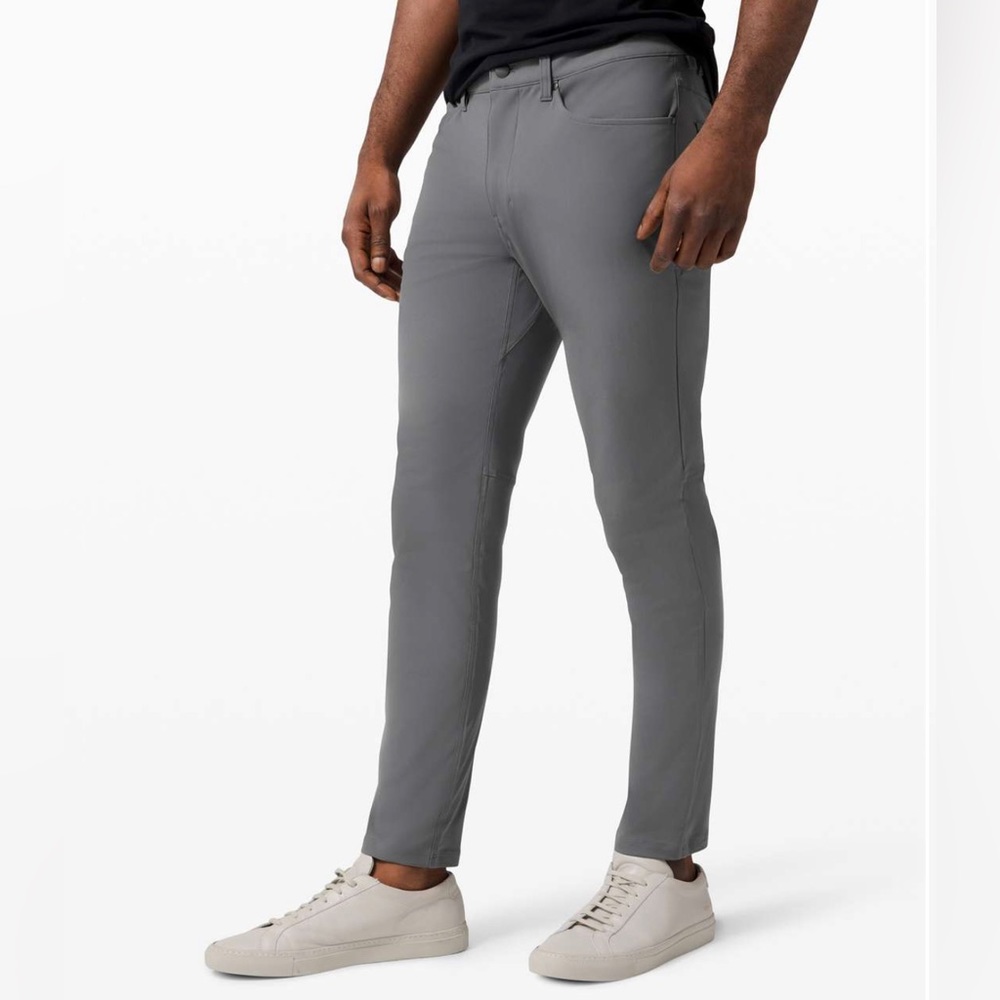 Lululemon ABC Slim pants 32” inseam 30 waist asphalt grey
